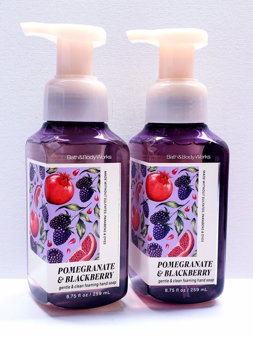Bath & Body Works POMEGRANATE & BLACKBERRY Gentle & Clean Foaming Hand Soap(2pc)